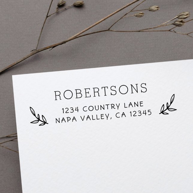 Anpassningsbar-Returadress för Family Namn-skript Självfärgande Stämpel (Skapare uppladdad)