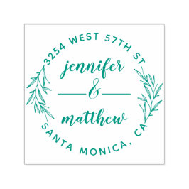 Anpassningsbar Returadress för gift par Eleganter Självfärgande Stämpel