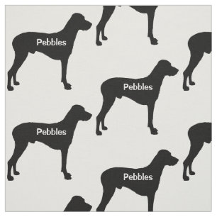 Anpassningsbar Rhodesian Ridgeback Hund Silhouette Tyg