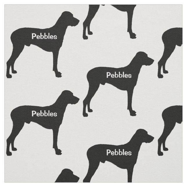 Anpassningsbar Rhodesian Ridgeback Hund Silhouette Tyg (Provkarta)