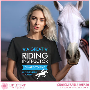 Anpassningsbar ridinstruktör t shirt