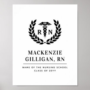 Anpassningsbar RN Nursing School Studenten Poster