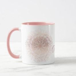 Anpassningsbar Ro Guld: Snowflake-julkaffe Mugg