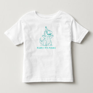 Anpassningsbar "ROAR! Jag är 3 idag!" Födelsedag D T Shirt