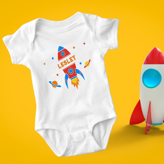 Anpassningsbar Rocket Baby Bodydress T Shirt (Skapare uppladdad)