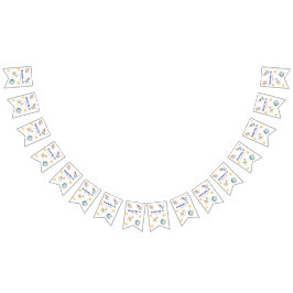 Anpassningsbar Rocket Frakt Space-Thned Party Bunt Vimplar