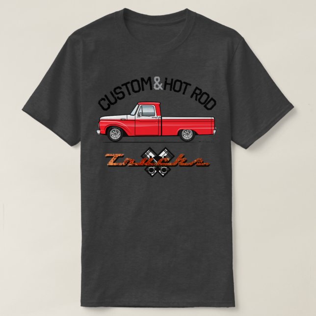 Anpassningsbar Röd och vit T Shirt (Design framsida)