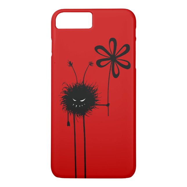 Anpassningsbar Röd Ond Flor Ogräsbug Case-Mate iPhone Skal (Baksida)