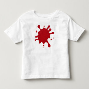 Anpassningsbar rödlackerad T-shirt för småbarn