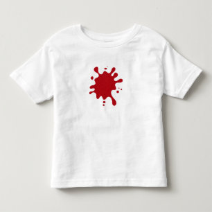 Anpassningsbar rödlackerad T-shirt för småbarn