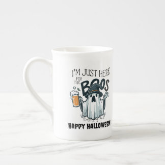 Anpassningsbar rolig Halloween-öl dryckesvaror Benporslin Mugg