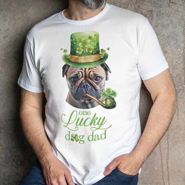Anpassningsbar Rolig hund foto St. Patrick's Day T Shirt (Skapare uppladdad)