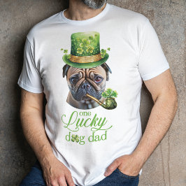 Anpassningsbar Rolig hund foto St. Patrick's Day T Shirt