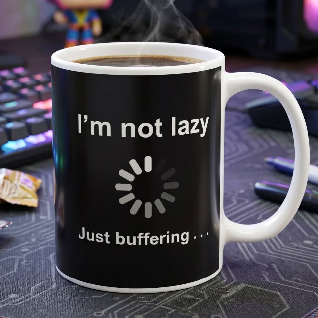 Anpassningsbar rolig PC-spelare-citat Kaffemugg (Skapare uppladdad)
