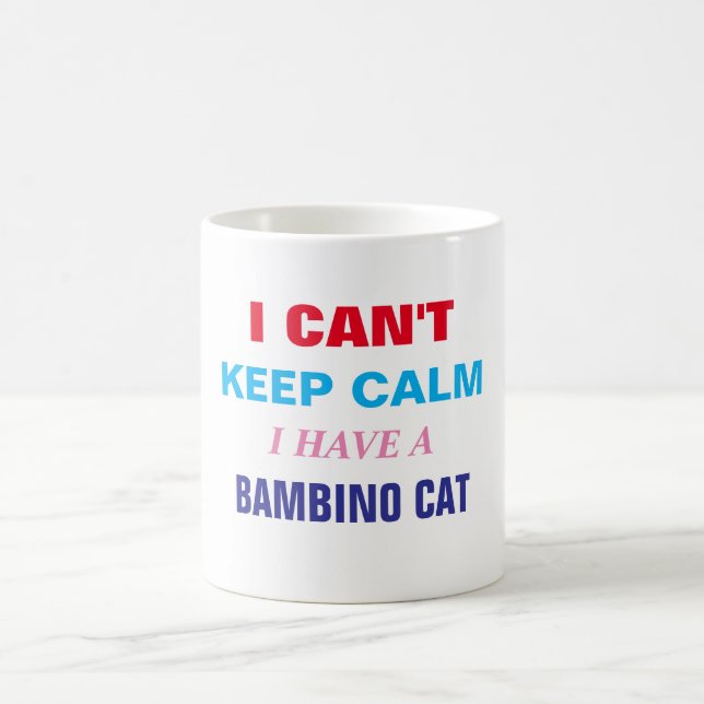 Anpassningsbar Roliga meningar Bambino Cat Det går Kaffemugg (Center)