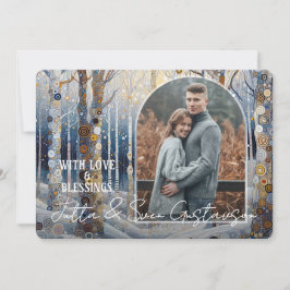 Anpassningsbar Roligt Färgfull Abstrakt Winter Won Julkort