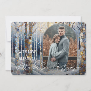 Anpassningsbar Roligt Färgfull Abstrakt Winter Won Julkort