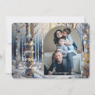 Anpassningsbar Roligt Färgfull Abstrakt Winter Won Julkort