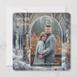 Anpassningsbar Roligt Färgfull Abstrakt Winter Won Julkort