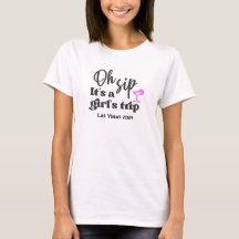 Anpassningsbar Roligt Girls Resa Helg T-shirt