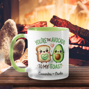Anpassningsbar Roligt Par "Avocado to My Toast" Mugg