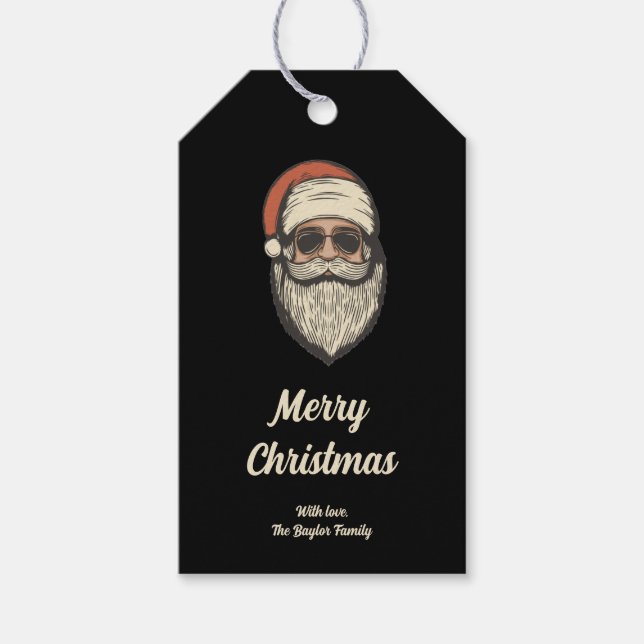 Anpassningsbar Roligt Retro Vintage Sunglasses San Presentetikett (Framsidan)