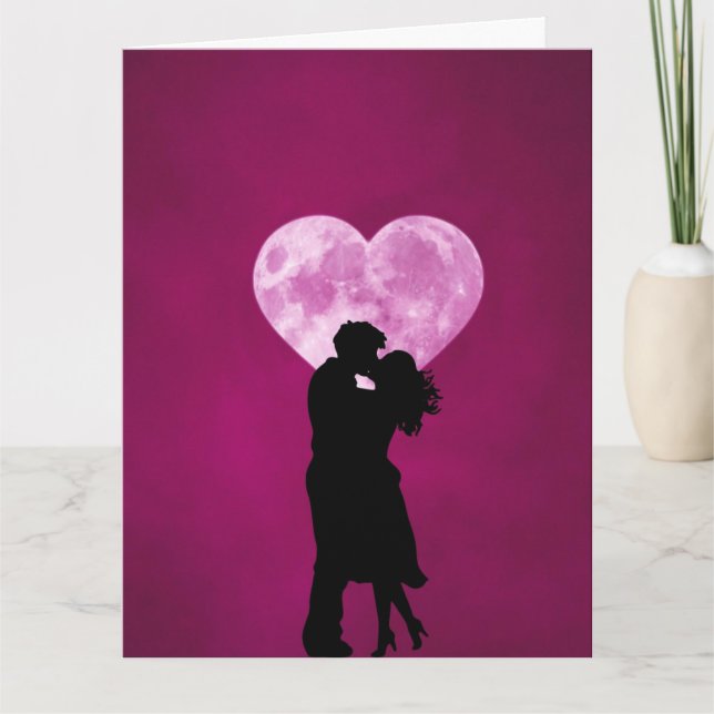 ANPASSNINGSBAR ROMANTIC GREETING CARD TACK KORT (Framsida)