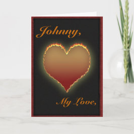 Anpassningsbar Romantik Heart Valentine Day Card Helgkort