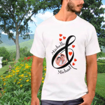 Anpassningsbar Romantiskt foto First Namn Heart