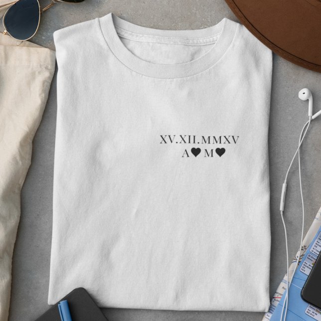 Anpassningsbar - romersk årsdag t shirt (Skapare uppladdad)