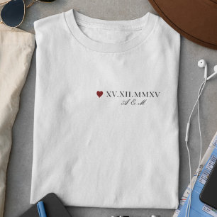 Anpassningsbar - romersk årsdag t shirt