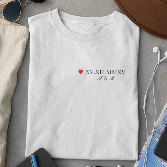 Anpassningsbar - romersk årsdag t shirt (Skapare uppladdad)