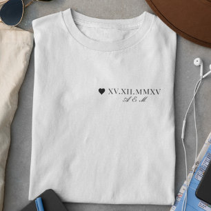 Anpassningsbar - romersk årsdag t shirt