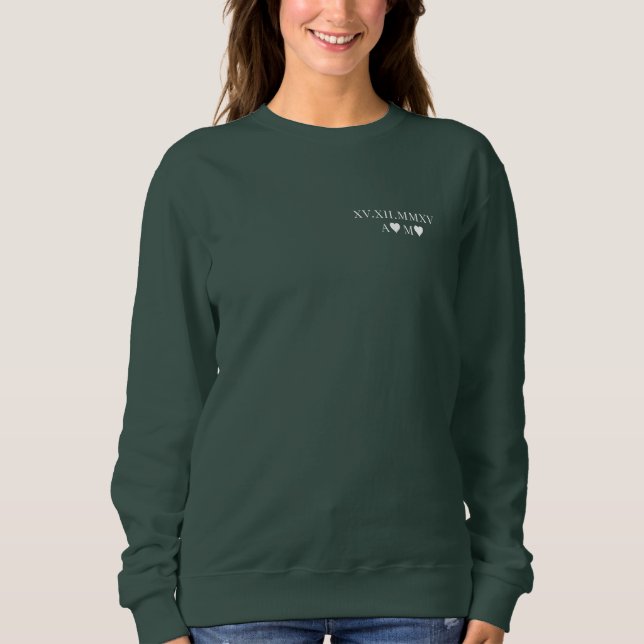 Anpassningsbar Romersk Grönt för årsdag T Shirt (Framsida)