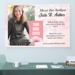 Anpassningsbar Rosa Author Promotional Banner