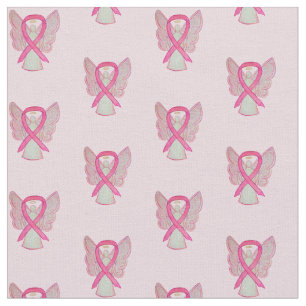 Anpassningsbar Rosa Awareness Ribbon Breast Cancer Tyg