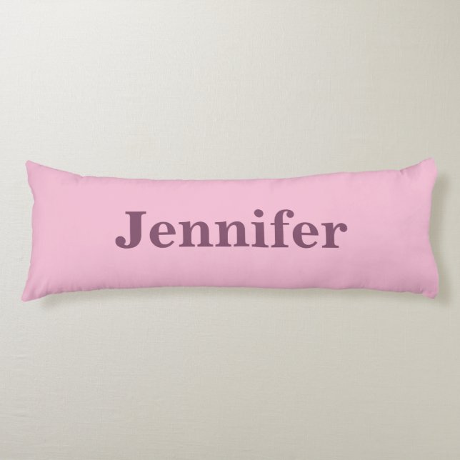 Anpassningsbar Rosa Blommar Comfort Färg Kroppskudde (Framsidan)