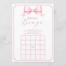Anpassningsbar Rosa Bröllopsfest Bingo Present Spe