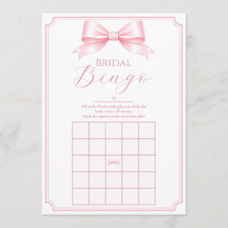 Anpassningsbar Rosa Bröllopsfest Bingo Present Spe