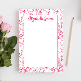 Anpassningsbar Rosa Chinoiserie, Grandmillenial Pa Post-it Block