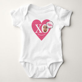 Anpassningsbar rosa Flicka Mina första valentinens T Shirt