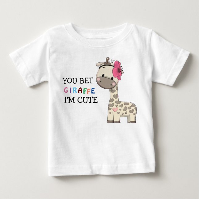 Anpassningsbar Rosa Girl Baby T-Shirt (Framsida)