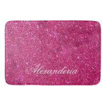 Anpassningsbar Rosa Glitter och Vita Rand Modern k