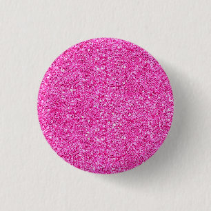 Anpassningsbar Rosa Glitter Visa tom Elegant Knapp