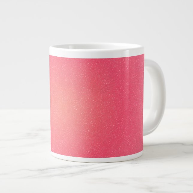 Anpassningsbar Rosa Gradient Mugg - Elegant och mo Jumbo Mugg (Framsida höger)