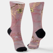 Anpassningsbar Rosa Guld White Diamond Glitter Mon