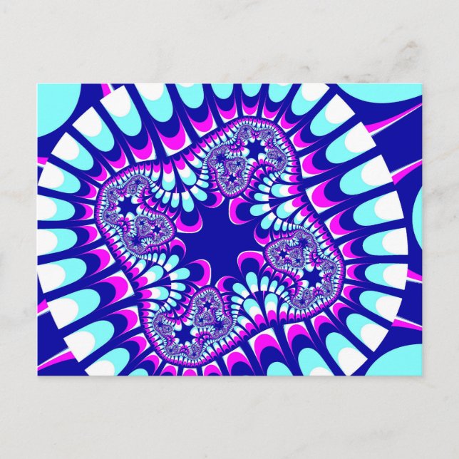 Anpassningsbar Rosa Ice Flower Postkort Vykort (Framsida)