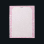 ANPASSNINGSBAR Rosa Inky Dots TO-DO-listmeddelande Anteckningsblock<br><div class="desc">Gör dina inköpslistor i stil med anpassadet livsmedel shopping,  måltidsplanering eller anteckningsblock att göra lista. Anpassa eller lägg till text i kostym efter behov. Lägg till linjer om du vill. Kolla min butik för större storlek och stilar!</div>