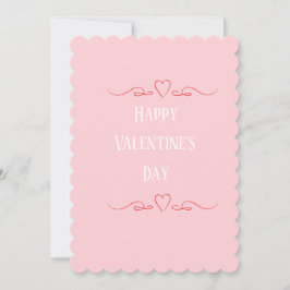 Anpassningsbar Rosa Modern minimalist Julkort