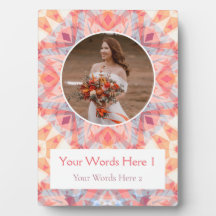 Anpassningsbar Rosa Peach Star Bröllop-årsdag